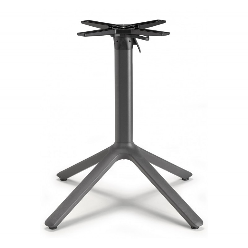 Maxi nemo art.5030 βάση τραπεζιού αλουμινίου AV 81 - Matt anthracite grey coated aluminium, embossed finish 60x60x73cm