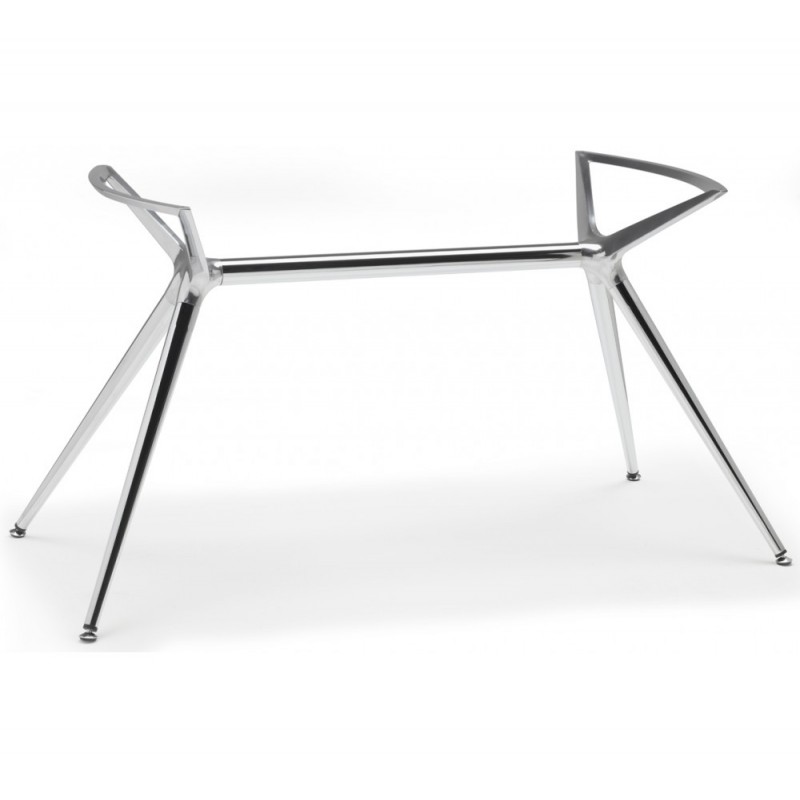 Metropolis art.7011 μεταλλική βάση τραπεζιού 120x74cm CR - Chromed steel 120x74x74(62)cm