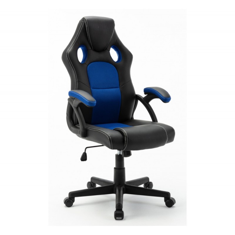 DORIS πολυθρόνα γραφείου Μπλε 63x69x115cm