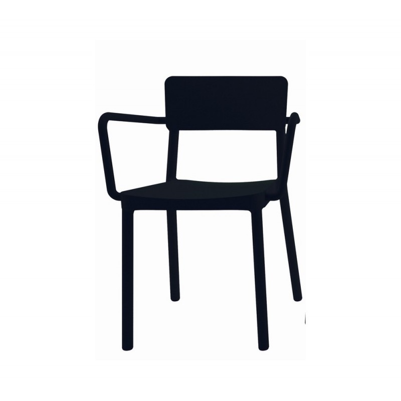 Lisboa πολυθρόνα Black 52cm x 60cm x 82cm