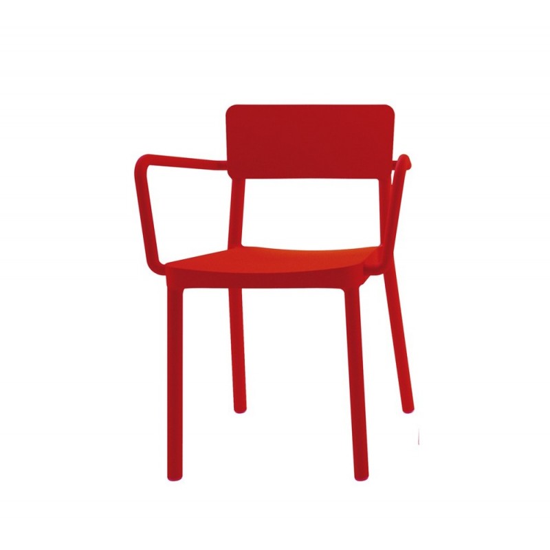 Lisboa πολυθρόνα Red 52cm x 60cm x 82cm