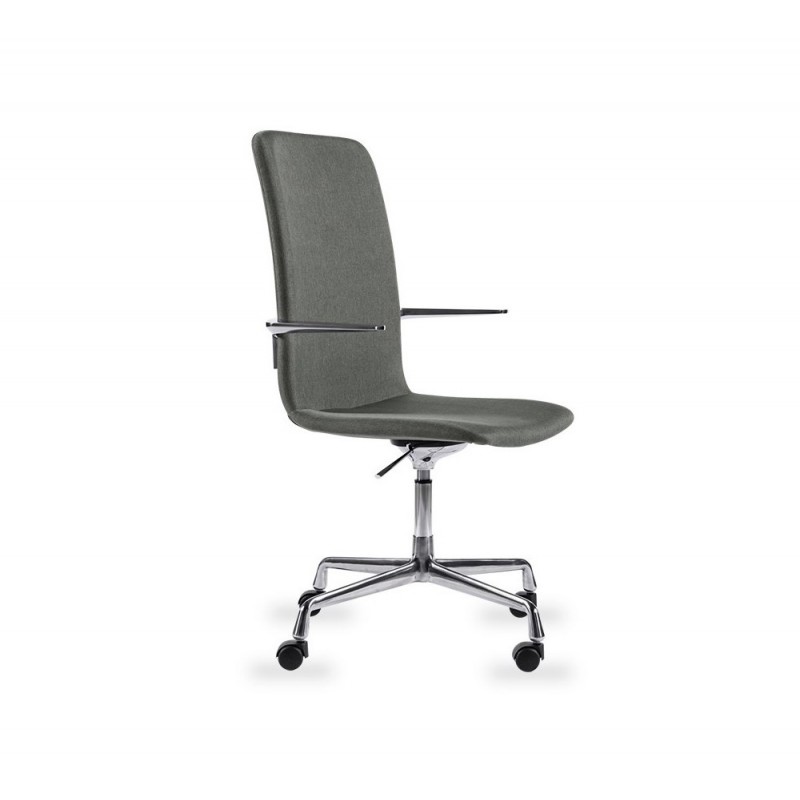 Cyan πολυθρόνα γραφείου Με δερματίνη γκρί 65*56*97