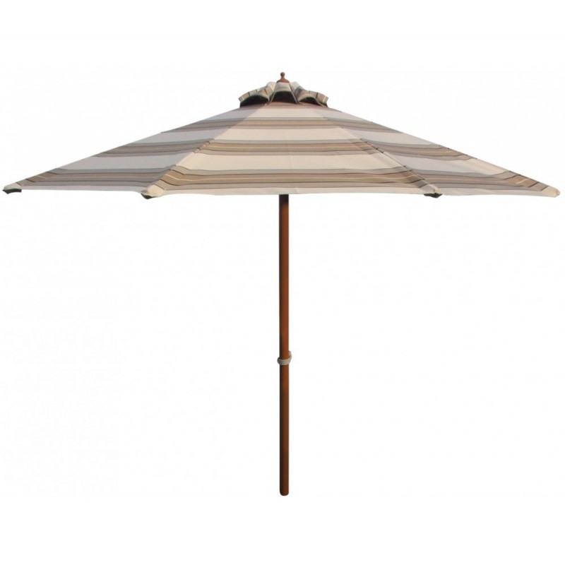 Ομπρέλα Ø2,00m / 8 ALU 2AA Ασημί Σκελετός - Χωρίς Βολάν Ø2,00m