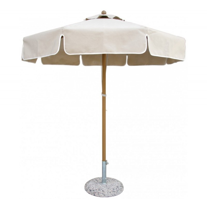 Ομπρέλα Ø2,50m / 8 ALU  LUX2 Ασημί Σκελετός - Χωρίς Βολάν Ø2,50m