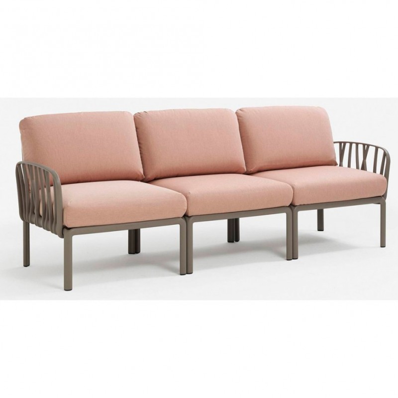 Komodo καναπές πολυπροπυλενίου 00 - Λευκός 216x78x88(47,5)cm