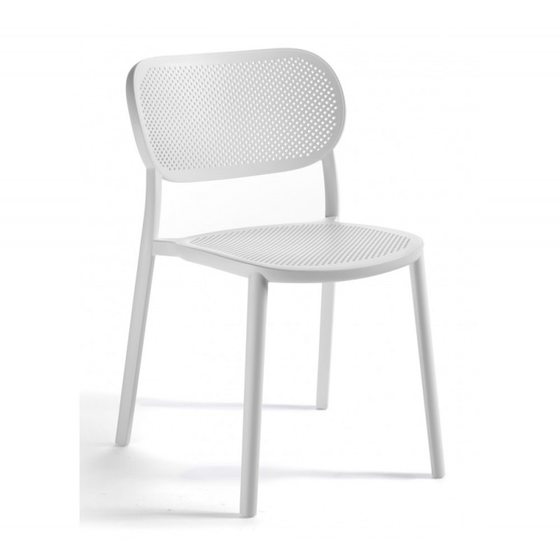 Nuta καρέκλα 00-White 52x55x79(45)cm  λευκο χρωμα 