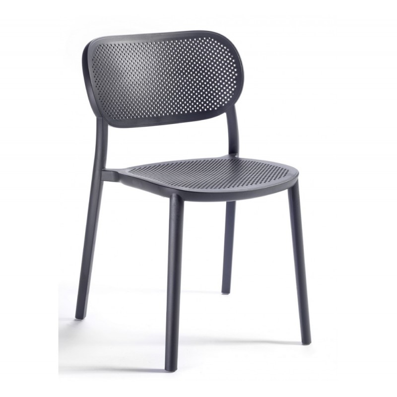 Nuta καρέκλα 10-Black 52x55x79(45)cm μαυρο χρωμα 