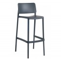 Joy-S 65/75 σκαμπό bar Ύψος καθίσματος 65cm 48x51x100(65)cm dark grey 