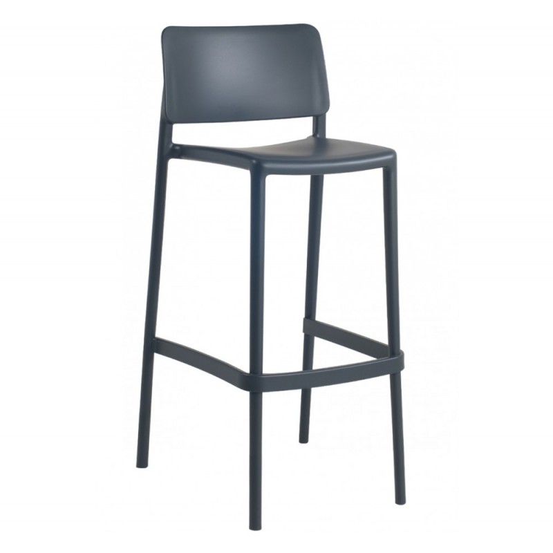 Joy-S 65/75 σκαμπό bar Ύψος καθίσματος 65cm 48x51x100(65)cm dark grey 