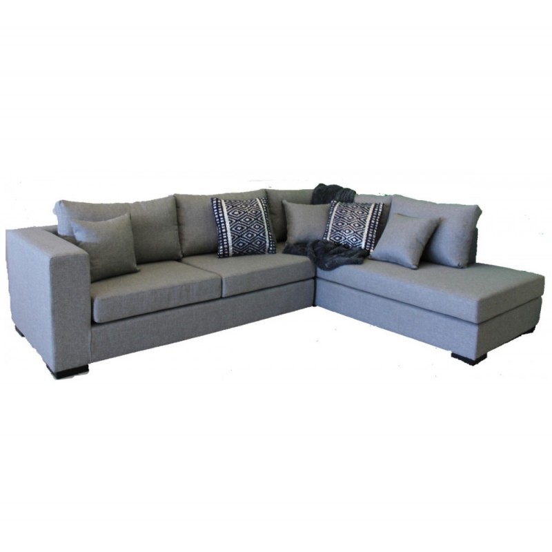 Doric γωνιακός καναπές Με ύφασμα 280x220x90cm