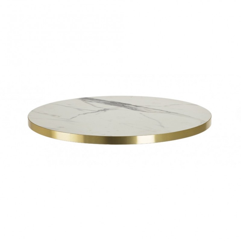 Επιφάνεια laminated μαρμάρου OS ring Λευκό 69x69cm