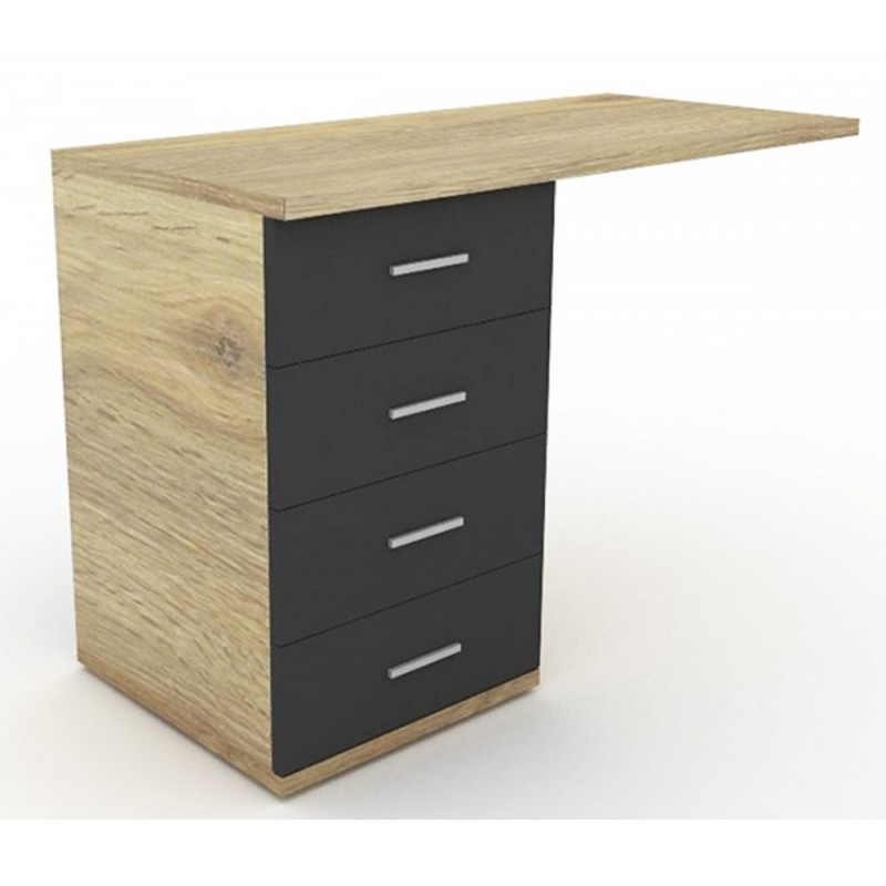 AVG770 επέκταση γραφείου Προφίλ 25mm 110x50x75cm