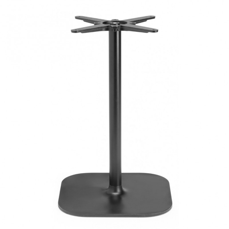 Rhino art.5184 μεταλλική βάση τραπεζιού VN - Matt black coated steel, embossed finish 46x46x73cm