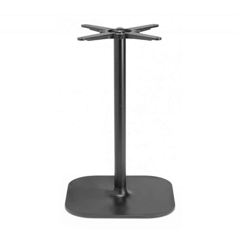 Rhino art.5184 μεταλλική βάση τραπεζιού VN - Matt black coated steel, embossed finish 46x46x73cm