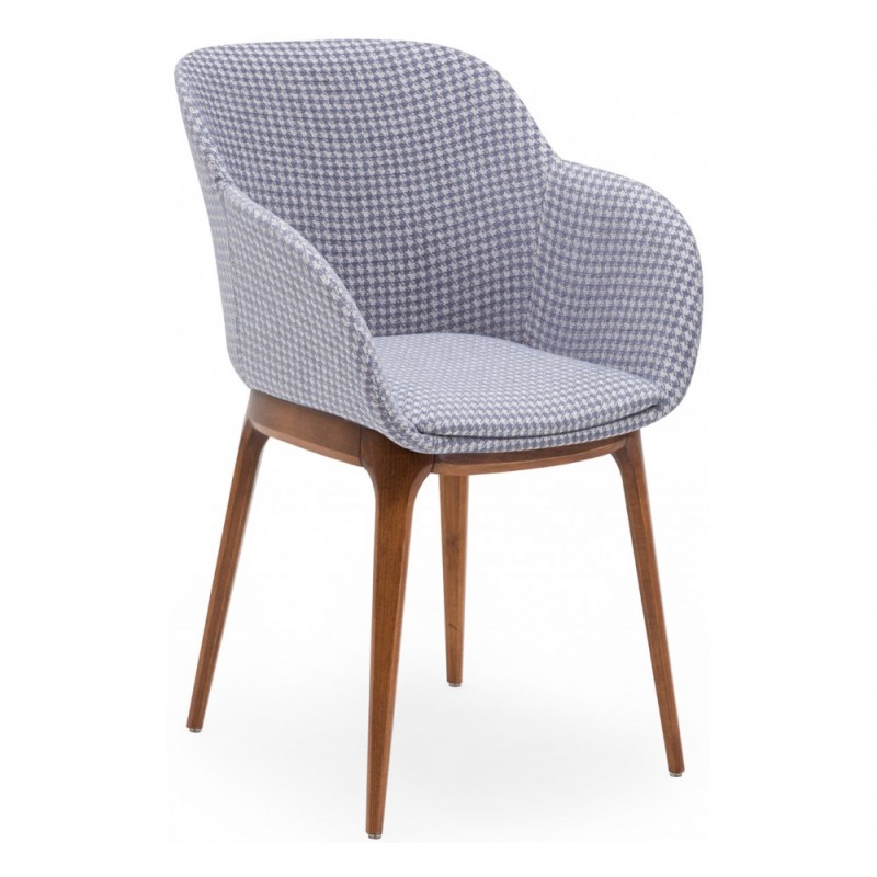 Shell-W PAD πολυθρόνα 06- Pied de Poule 44x44x80(46)cm  Ελάχιστη παραγγελια 1 τμχ 