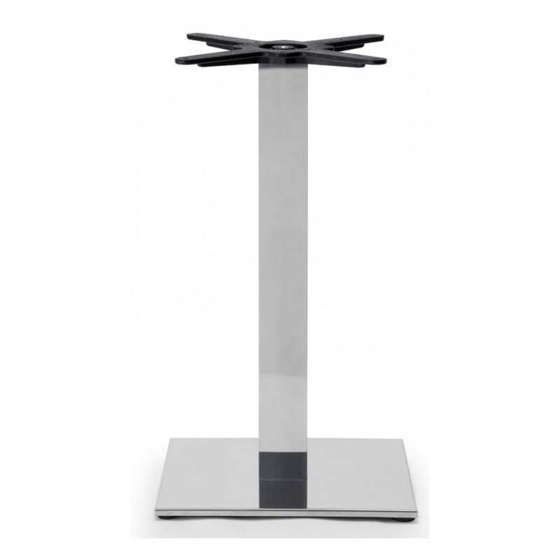 Tiffany art.5180 μεταλλική βάση τραπεζιού IL - Polished stainless steel 40x40x73cm