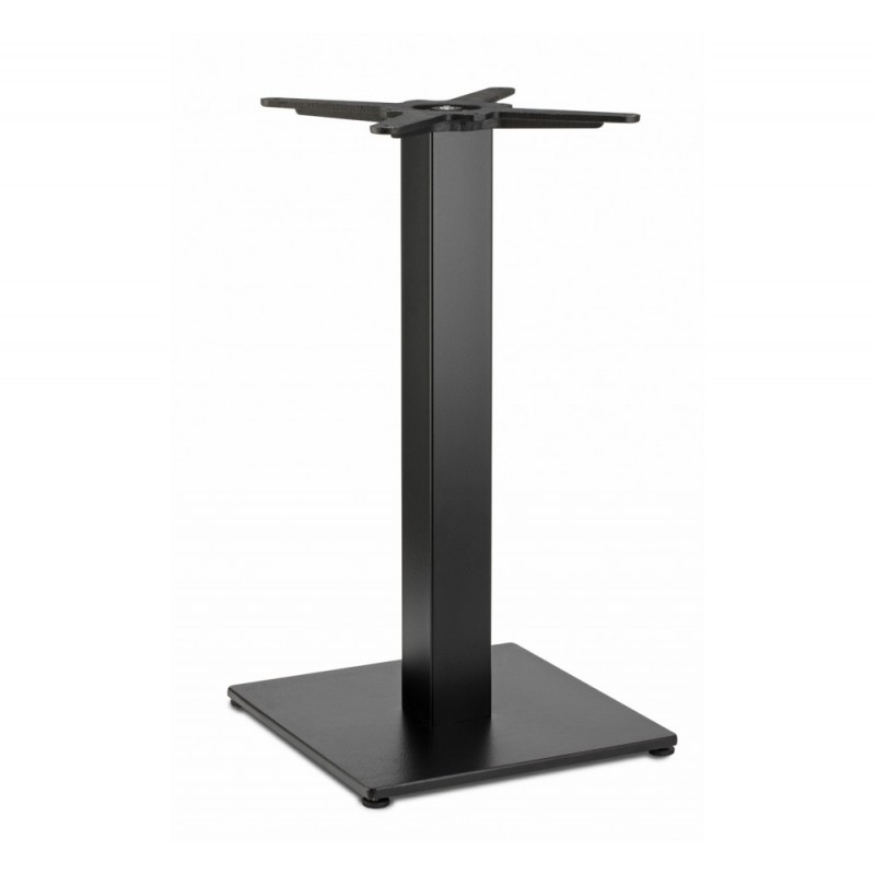 Tiffany art.5180 μεταλλική βάση τραπεζιού VN - Matt black coated steel, embossed finish 40x40x73cm