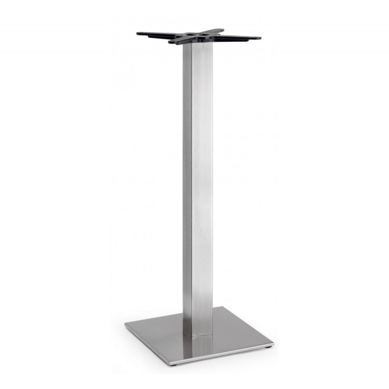 Tiffany art.5185 μεταλλική βάση τραπεζιού IS - Satin stainless steel 40x40x109cm
