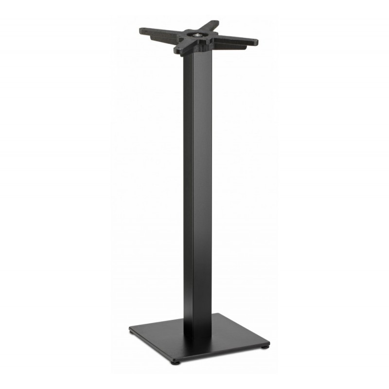 Tiffany art.5185 μεταλλική βάση τραπεζιού VN - Matt black coated steel, embossed finish 40x40x109cm