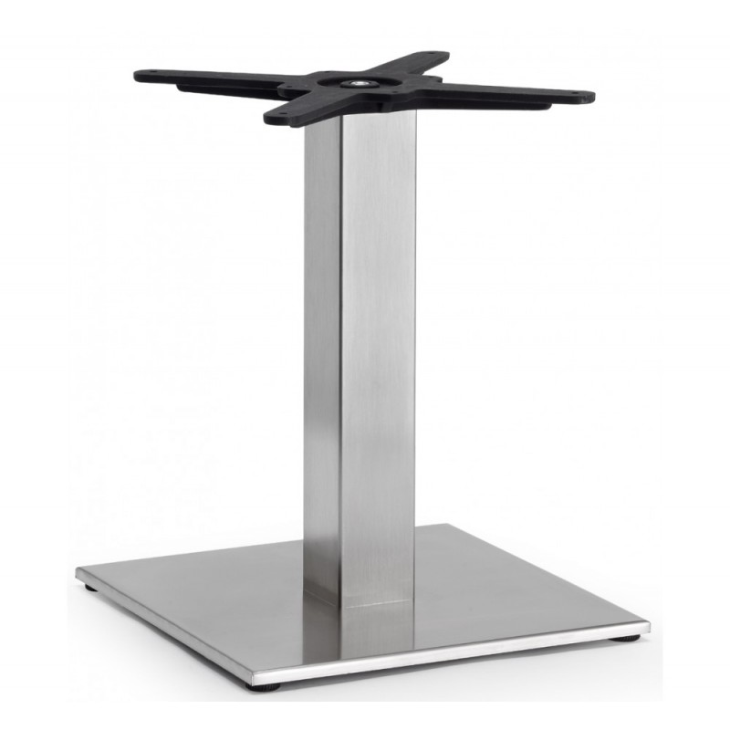 Tiffany art.5187 μεταλλική βάση τραπεζιού IS - Satin stainless steel 40x40x50cm