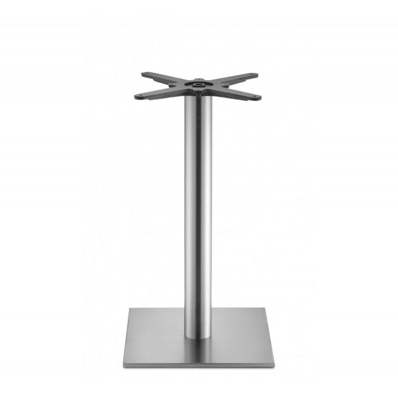 Tiffany art.5181 μεταλλική βάση τραπεζιού IS - Satin stainless steel 40x40x73cm