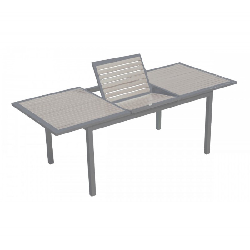 Ferrara II ext.152/210x90x77 τραπέζι αλουμινίου Λευκό 152/210x90x77cm