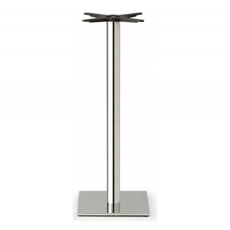 Tiffany art.5186 μεταλλική βάση τραπεζιού IS - Satin stainless steel 40×40x109cm