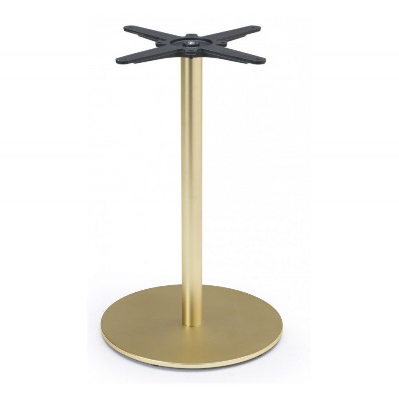 Tiffany art.5173 μεταλλική βάση τραπεζιού OM - Matt gold finish steel Ø45x73cm