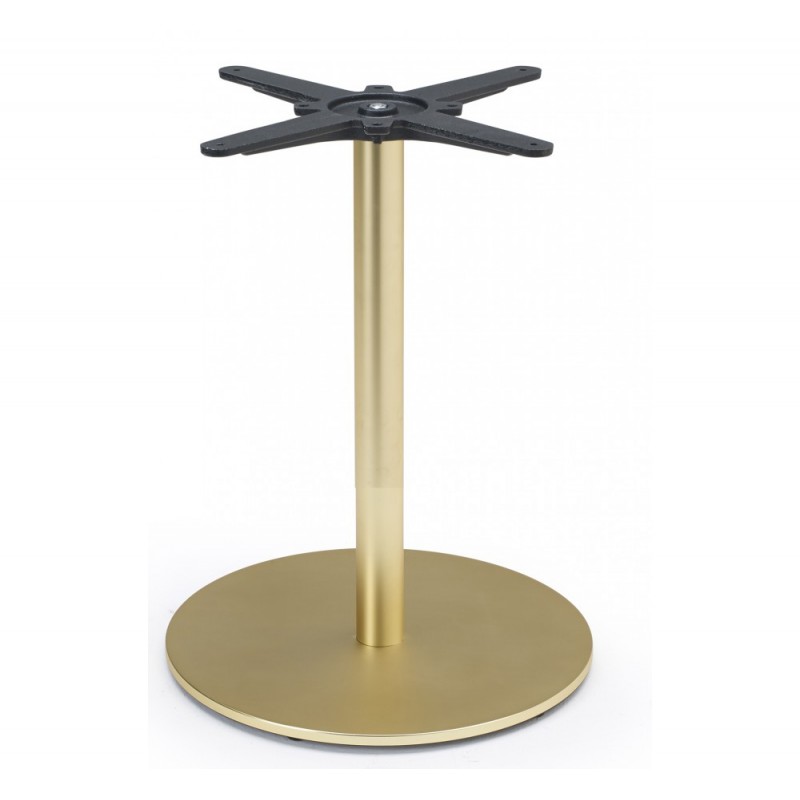 Tiffany art.5174 μεταλλική βάση τραπεζιού OS - Satin brass finish steel Ø45x50cm