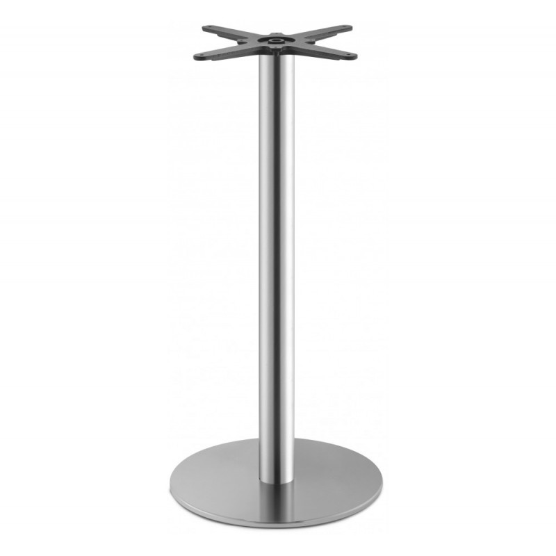 Tiffany art.5175 μεταλλική βάση τραπεζιού IS - Satin stainless steel Ø45x109cm