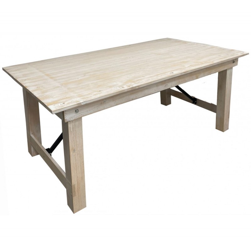 Μοναστηριακό πτυσσόμενο ξύλινο τραπέζι 180x100cm 180x100Χ75cm