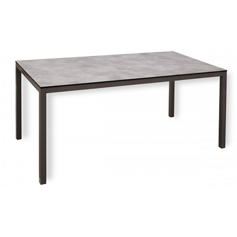 Nuovo black τραπέζι αλουμινίου 119x79x75cm
