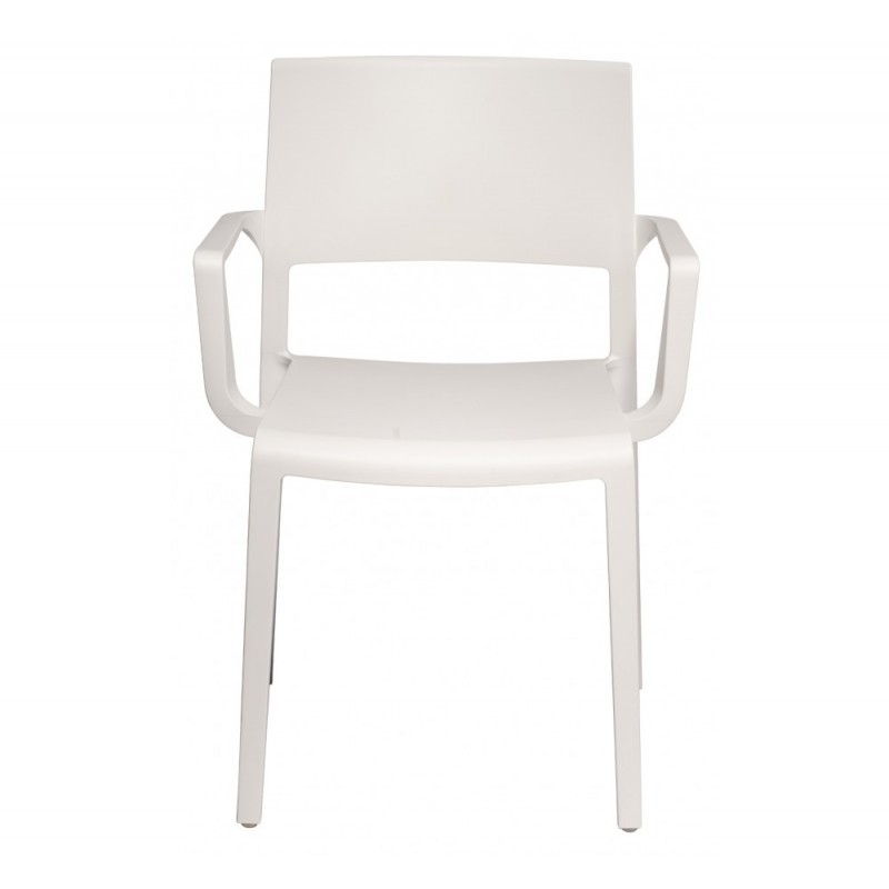 Lilibet πολυθρόνα technopolymer 00-White 59x52x82(65.5/46)cm