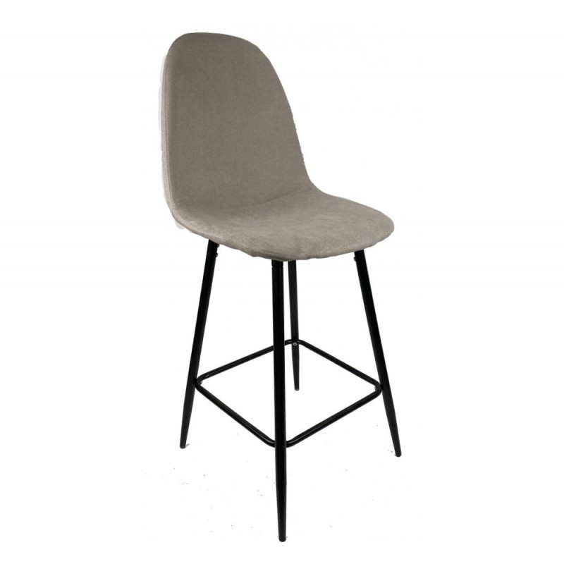 Charles σκαμπό μεταλλικό με ύφασμα Μπεζ LY1701-5 52.419355 - 37x42x117/65cm