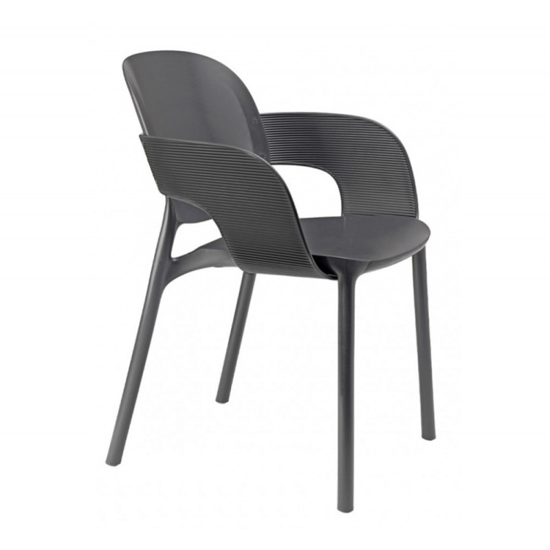 Hug art.2382 πολυθρόνα 81 - Anthracite 57x54x80(66/44)cm