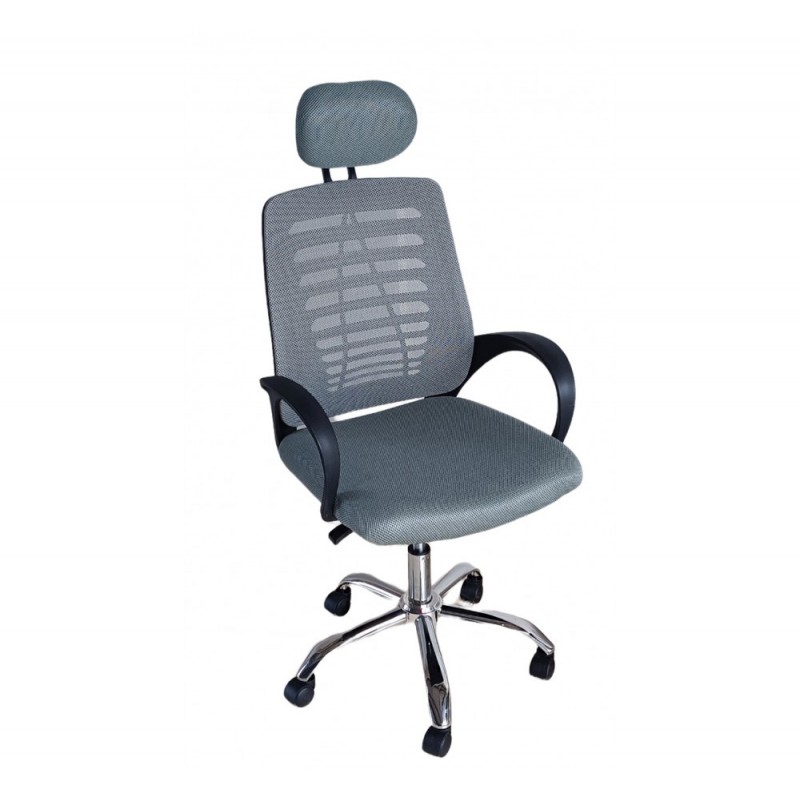 Blow πολυθρόνα γραφείου διευθυντική Ανοιχτό γκρι  ΗW16-2 60x62x112-122(60-70/42-52)cm