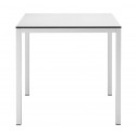 Mirto art.2421-3 τραπέζι 70x70x75 cm Σκελετός με επίστρωση χάλυβα χρωμα λευκό   - Compact laminate top 