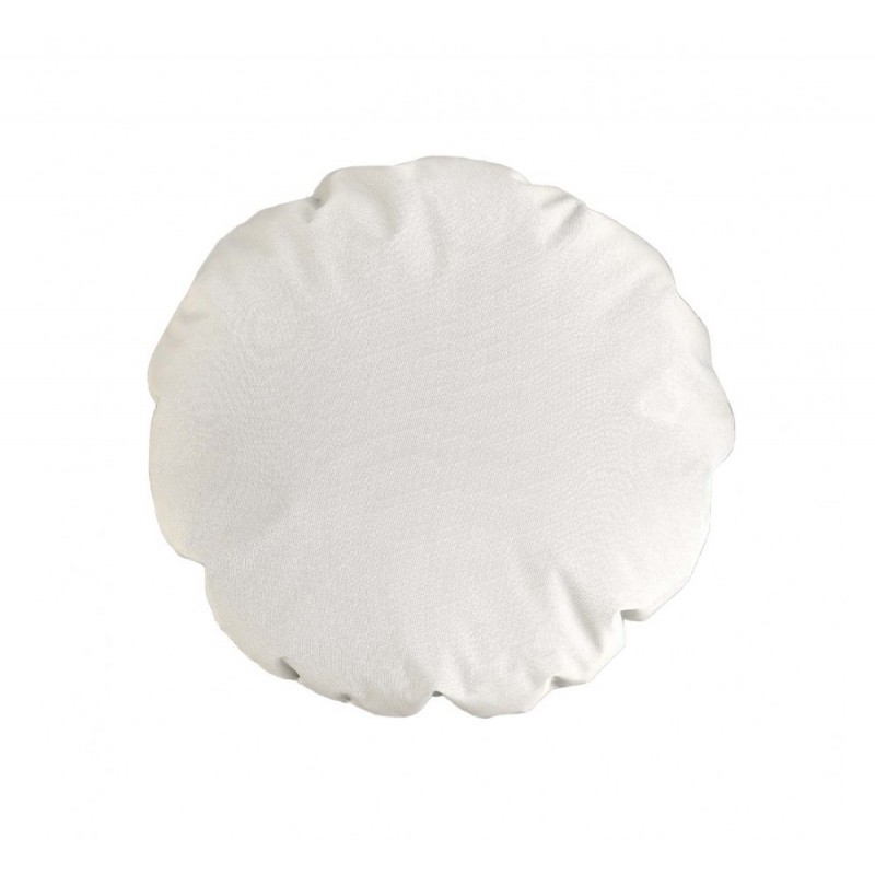 Waterproof round πουφ R-099 Λευκό Ø110x30cm