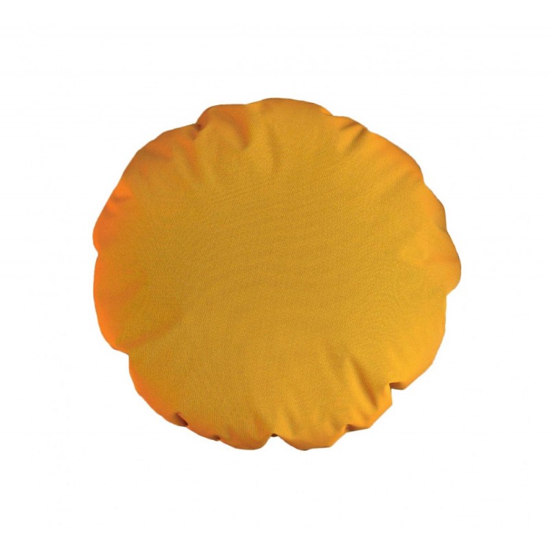 Waterproof round πουφ R-115 Cream Ø110x30cm