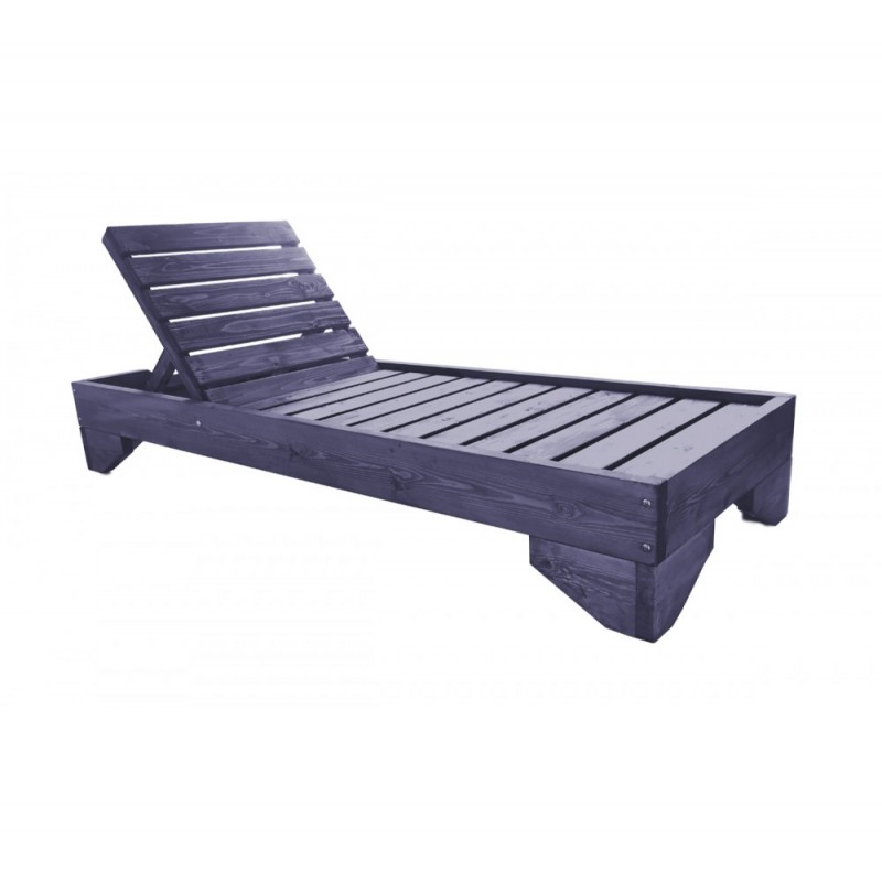 AVG255 ξαπλώστρα ξύλινη Γκρι 212x79x28.5cm