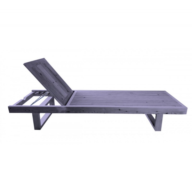 AVG005 ξαπλώστρα ξύλινη Γκρι 201x65x31.5cm