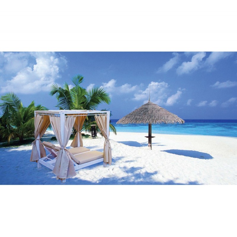 AVG240-2 ξύλινο daybed Γκρι 198x155x198cm