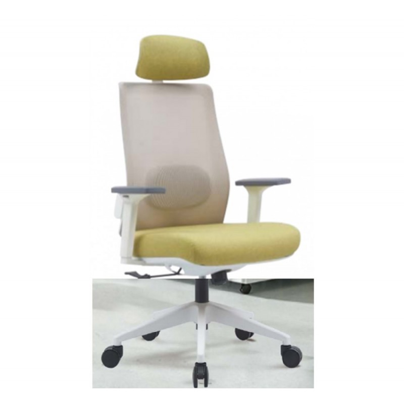 Eval πολυθρόνα διευθυντική Yellow -24 65.5×57×111cm