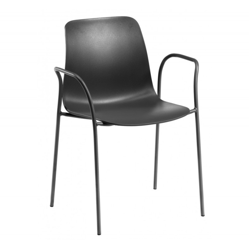 Unik cod.178/TB πολυθρόνα μεταλλική 10-Black 59x45x80(45)cm