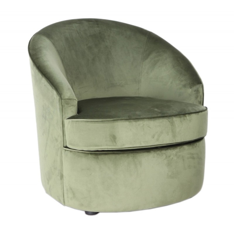 Wells πολυθρόνα στρογγυλή Με ύφασμα Φ70x80cm