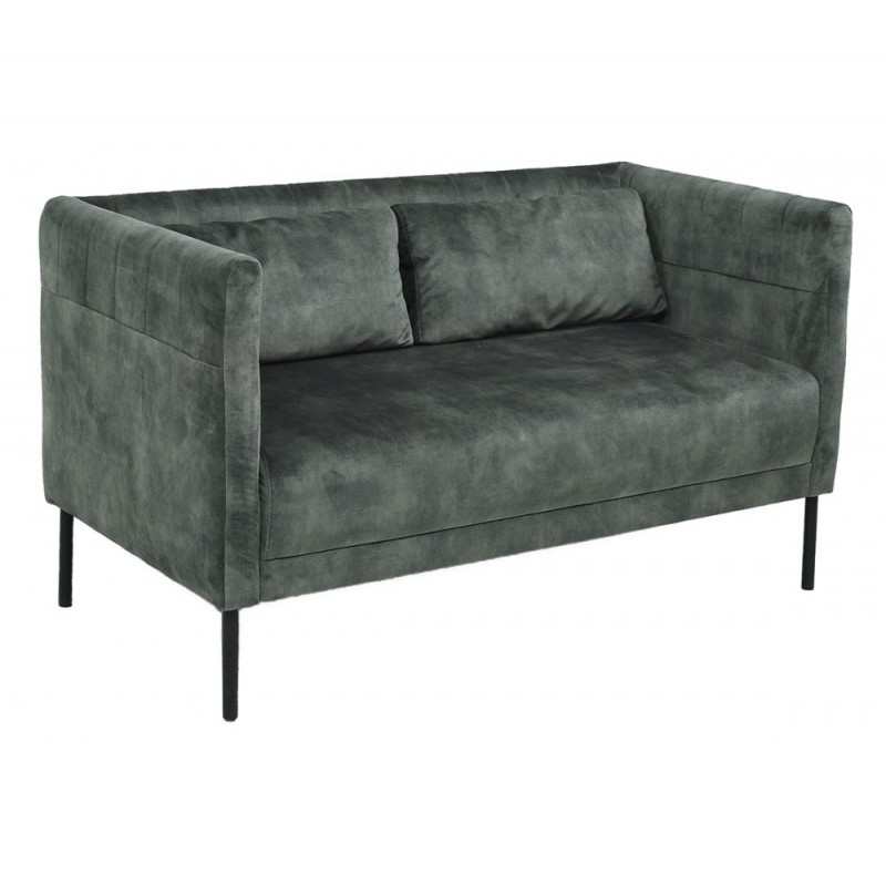 Hamilton καναπές μέταλλο-ύφασμα Με ύφασμα  ΓΚΡΙ  140x75x75cm Κωδικός : 28988