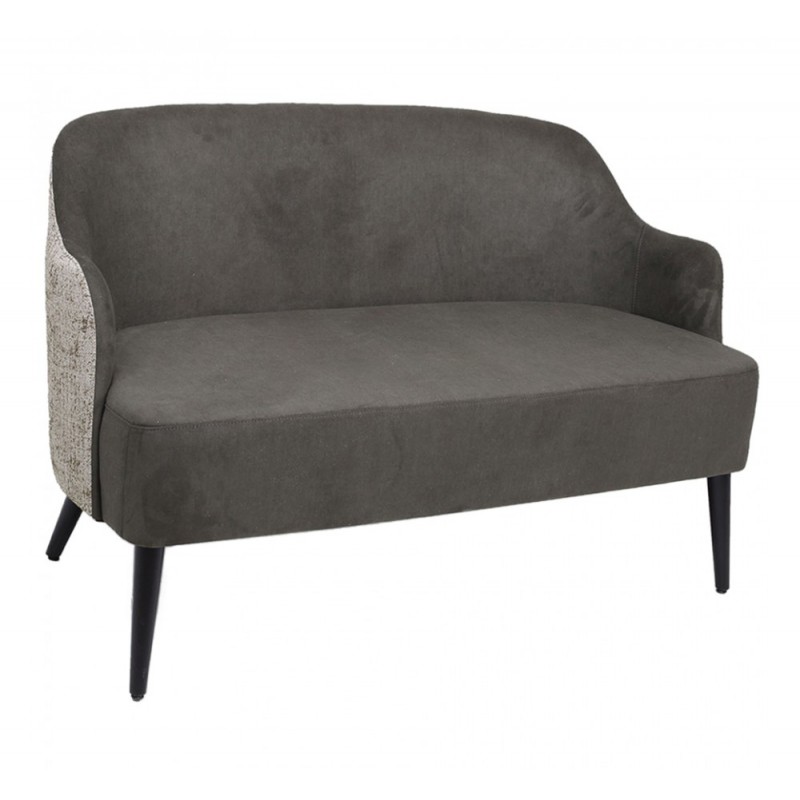 Ripon καναπές Με ύφασμα γκρι 130x75x80cm