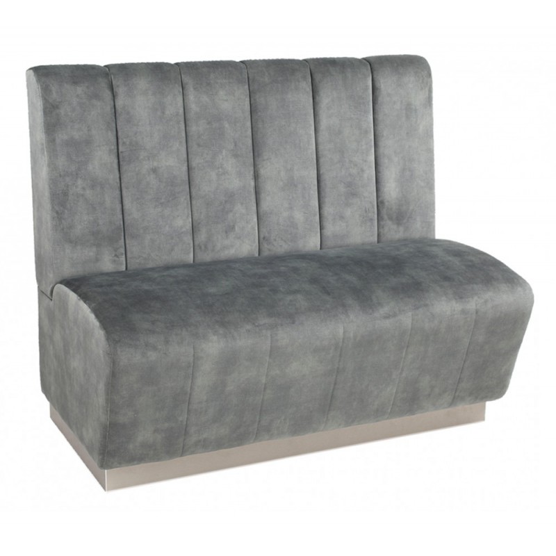 Downcaster καναπές Με ύφασμα γκρι 120x70x75cm Κωδικός : 28992-103689