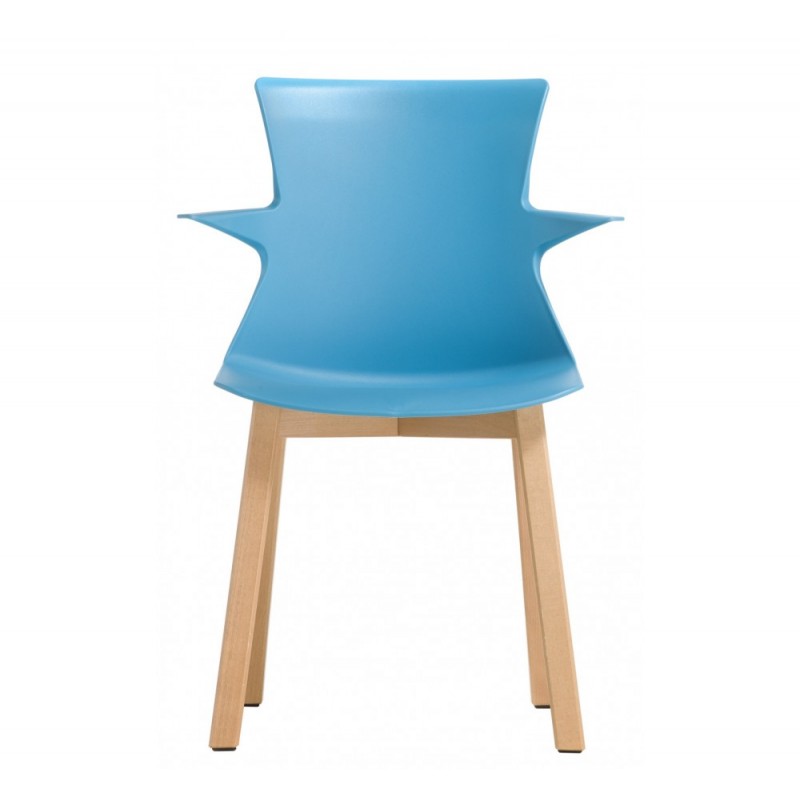 Tema BL ξύλινη καρέκλα 34-Light blue 61x43x86(44)cm