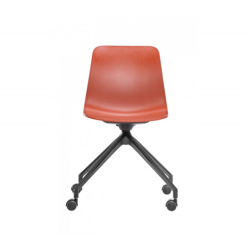 Unik UR καρέκλα γραφείου Αλουμίνιο .βαση  Technopolymer  κάθισμα πορτκαλ΄ί 72x72x81(45)cm - ελαχιστη παραγγελια 2 τμχ 